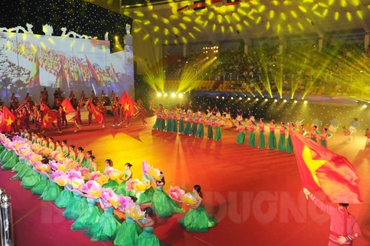 [Photos] [Video] "Hai Duong aspires to rise" – Impressive, imposing opening ceremony of SEA Games 31 table tennis